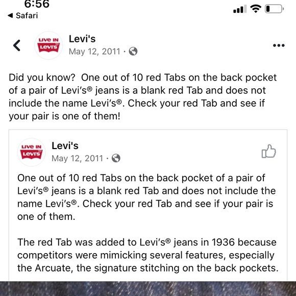 Levi’s Slimming Skinny Jeans (Medium Wash) - Picture 5 of 5